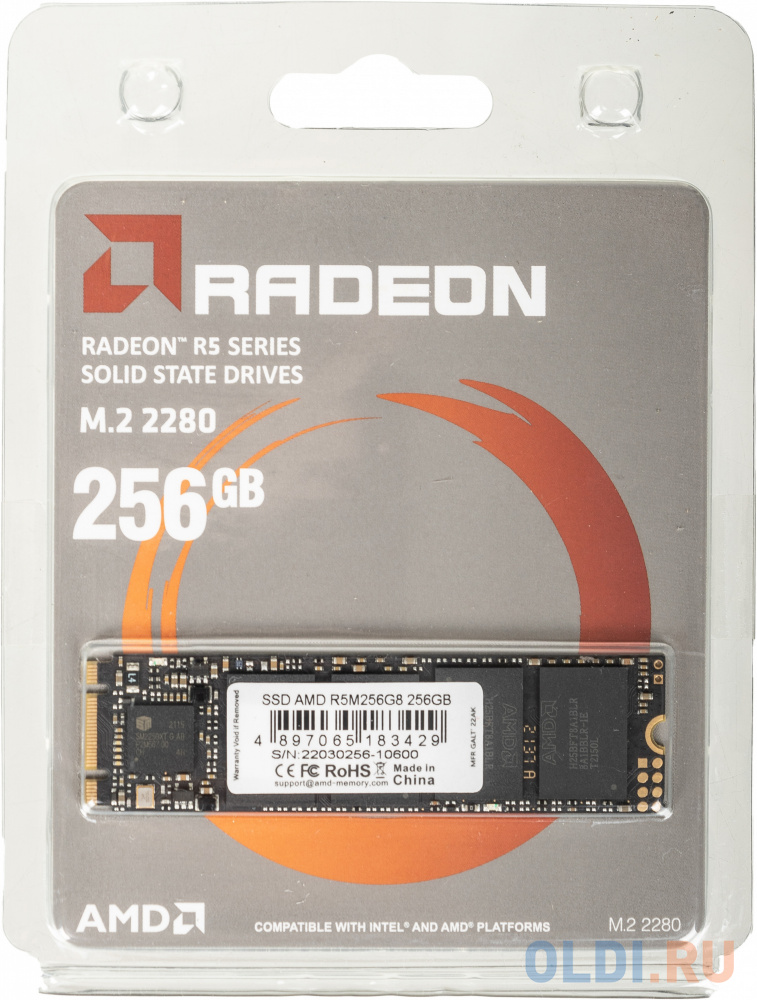 SSD накопитель AMD Radeon R5 Series 256 Gb SATA-III твердотельный накопитель ssd 2 5 kingspec 960gb p4 series p4 960 sata3 up to 570 560mbs 3d nand 200tbw