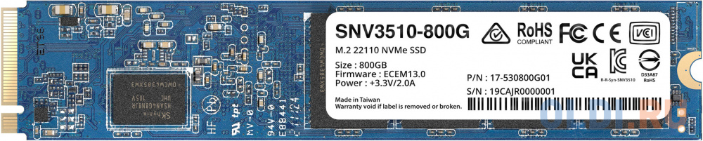 SSD   M.2 22110 800GB SNV3510-800G SYNOLOGY