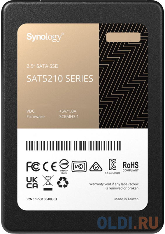 SSD жесткий диск SATA2.5" 960GB 6GB/S SAT5210-960G SYNOLOGY