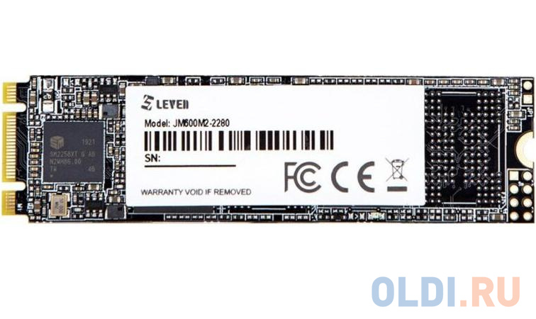 

Твердотельный накопитель SSD M.2 Leven 512Gb JM600 Series <JM600M2-2280512GB> (SATA3, up to 560/510MBs, 90000IOPs, 3D NAND, 240TBW, 22х80mm)