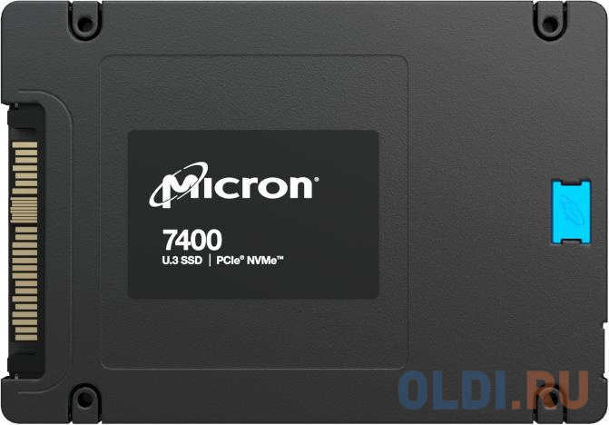 

Micron 7400 PRO, 1920GB, SSD, U.3, NVMe, PCIe 4.0 x4, 3D TLC, R/W 6500/2200MB/s, IOPs 430 000/95 000, 3500TBW, DWPD 1 (5 лет)