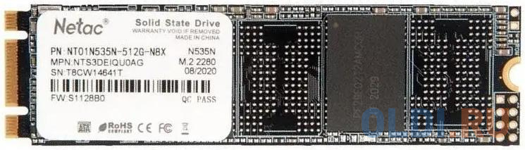 SSD накопитель Netac G535NS 512 Gb SATA-III накопитель ssd m 2 2280 1tb exegate nextpro m2uv500ts1tb sata iii 22x80mm 3d tlc