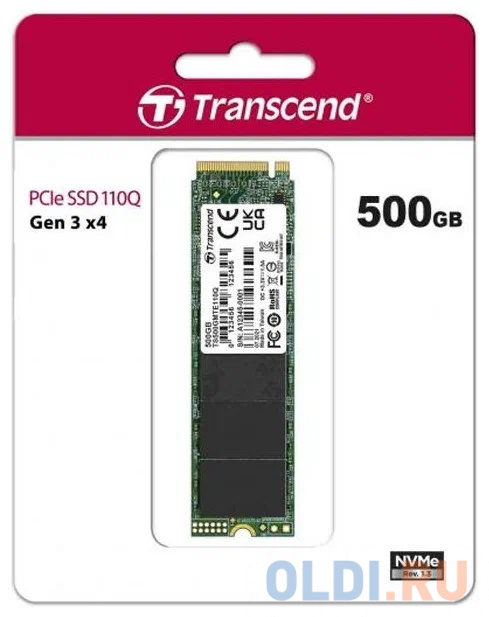 SSD накопитель Transcend SSD110Q 500 Gb PCI-E 3.0 x4 фото