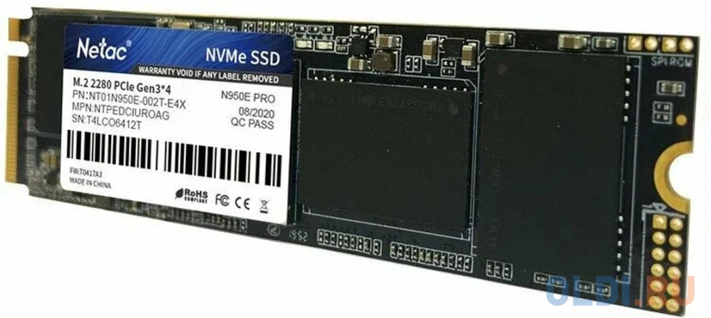 SSD накопитель Netac N950E Pro 2 Tb PCI-E 3.0 x4