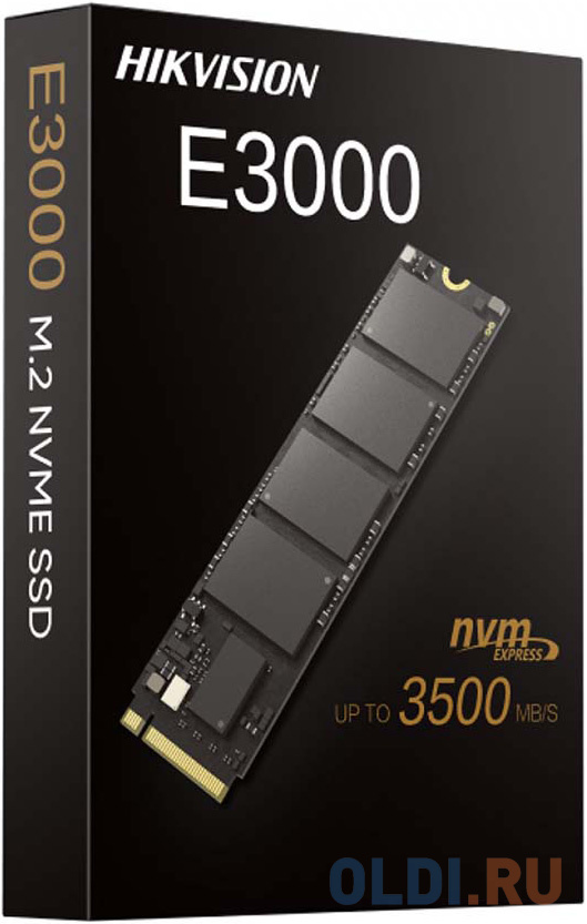 M.2 2280 256GB Hikvision E3000 Client SSD [HS-SSD-E3000/256G] PCIe Gen3x4 with NVMe, MTBF 1.5M, 3D NAND TLC, RTL (150365) фото