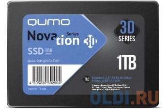 SSD накопитель QUMO Novation 3D 1 Tb SATA-III Q3DT-1TSCY qumo ssd m 2 1tb qm novation q3dt 1tsy nm2