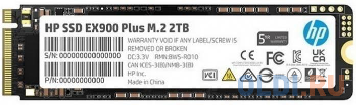SSD накопитель HP EX900 2 Tb PCI-E 3.0 x4 ssd накопитель crucial p5 plus 1 tb pci e 3 0 x4