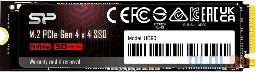 SSD накопитель Silicon Power UD90 500 Gb PCI-E 4.0 х4 накопитель ssd silicon power pci e 4 0 x4 2tb sp02kgbp44xs7005 xs70 m 2 2280