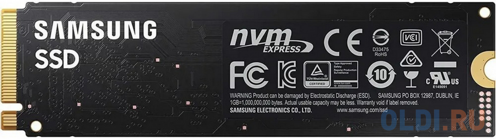 Накопитель SSD Samsung 256Gb PM9A1 PCI-E 4.0 NVMe M.2 2280 OEM (MZVL2256HCHQ-00B00) ssd накопитель netac n930e pro pcie 3 x4 m 2 2280 nvme 3d nand ssd 512gb r w up to 2080 1700mb s
