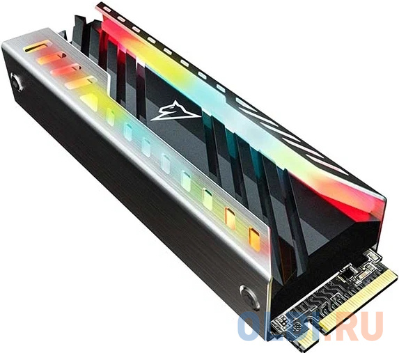 Твердотельный накопитель Netac NV3000 RGB PCIe 3 x4 M.2 2280 NVMe 3D NAND SSD 2TB, R/W up to 3500/2100MB/s, with heat sink & RGB фото
