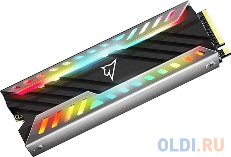 Твердотельный накопитель Netac NV3000 RGB PCIe 3 x4 M.2 2280 NVMe 3D NAND SSD 500GB, R/W up to 3400/2000MB/s, with heat sink & RGB фото