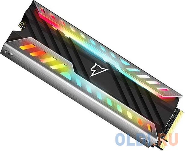 Твердотельный накопитель Netac NV3000 RGB PCIe 3 x4 M.2 2280 NVMe 3D NAND SSD 500GB, R/W up to 3400/2000MB/s, with heat sink & RGB фото
