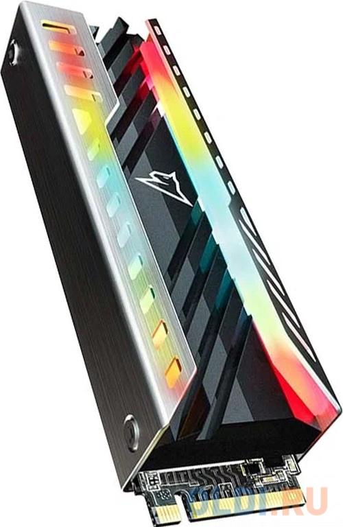 Твердотельный накопитель Netac NV3000 RGB PCIe 3 x4 M.2 2280 NVMe 3D NAND SSD 500GB, R/W up to 3400/2000MB/s, with heat sink & RGB фото