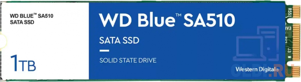 SSD накопитель Western Digital Blue SA510 1 Tb SATA-III WDS100T3B0B фото