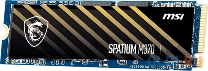 M.2 2280 128GB MSI SPATIUM M370 Client SSD (S78-4406NR0-P83) PCIe Gen3x4 with NVMe, 1800/560, IOPS 102/130K, MTBF 1.5M, 3D NAND, 75TBW, 0,32DWPD, RTL фото