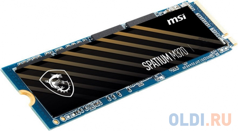 M.2 2280 128GB MSI SPATIUM M370 Client SSD (S78-4406NR0-P83) PCIe Gen3x4 with NVMe, 1800/560, IOPS 102/130K, MTBF 1.5M, 3D NAND, 75TBW, 0,32DWPD, RTL фото