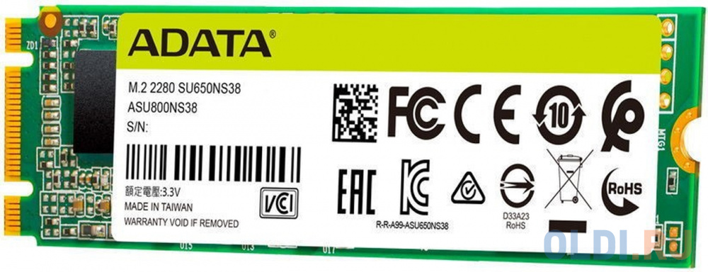 Накопитель SSD A-Data SATA III 240Gb ASU650NS38-240GT-B Ultimate SU650 M.2 2280 - фото 2