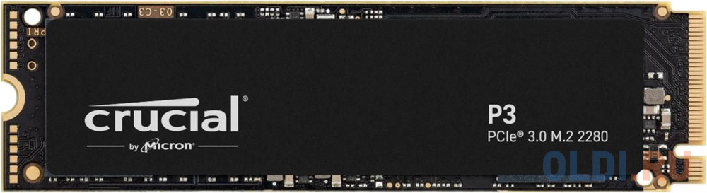 SSD накопитель Crucial P3 1 Tb PCI-E 3.0 x4 серверный ssd накопитель crucial micron 5300 max 480 гб mtfddak480tdt 1aw1zabyy