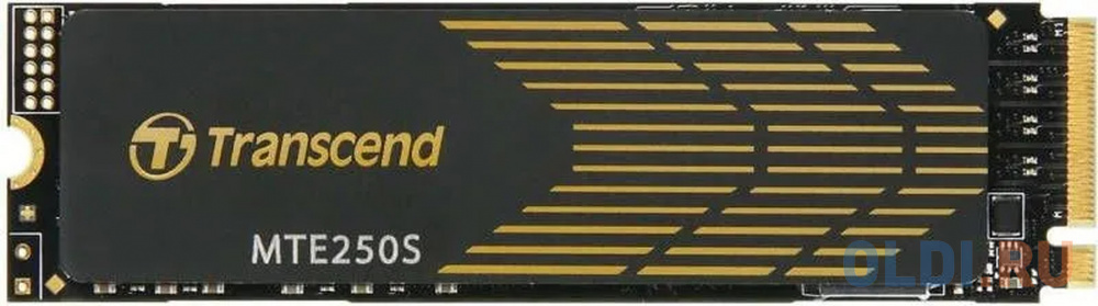 Твердотельный накопитель SSD M.2 Transcend 1.0Tb MTE250S <TS1TMTE250S> (PCI-E 4.0 x4, up to 7200/6200Mbs, 3D NAND, DRAM, 1480TBW, NVMe 1.3, 22х8 ssd накопитель transcend ts2tmte220s 2 tb pci e 3 0 x4