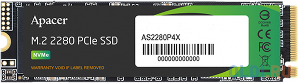 SSD накопитель Apacer AS2280P4 1 Tb PCI-E 3.0 x4 AP1TBAS2280P4X-1