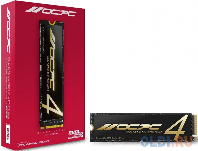 

Твердотельный накопитель SSD M.2 OCPC 1.0TB Black Label MBL-400 Series <SSDM2PCIE4HP1TB> (PCI-E 4.0 x4, up to 4900/4600MBs, 3D NAND, NVMe, 500TB