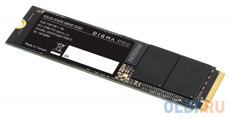 Накопитель SSD Digma PCI-E 4.0 x4 1Tb DGPST4001TP8T7 Pro Top P8 M.2 2280 фото