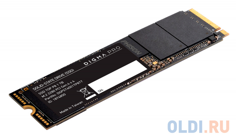 Накопитель SSD Digma PCI-E 4.0 x4 1Tb DGPST4001TP8T7 Pro Top P8 M.2 2280 фото