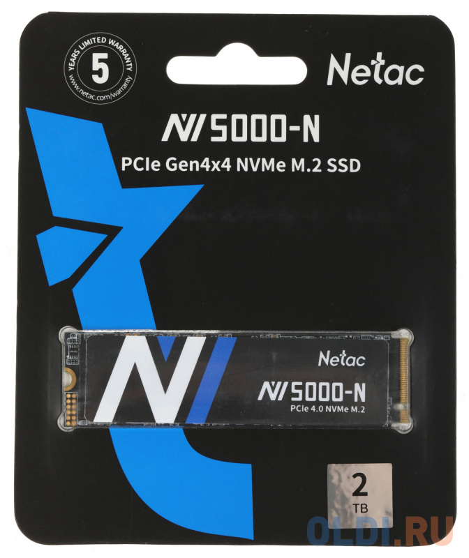 SSD накопитель Netac NV5000-N 2 Tb PCI-E 4.0 х4 фото
