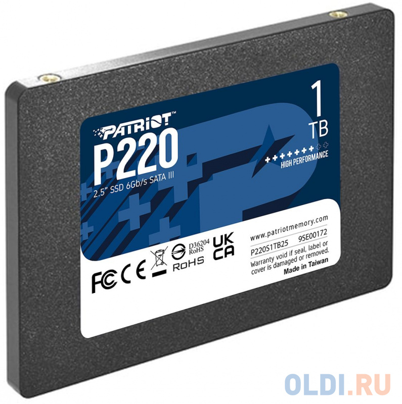 SSD накопитель Patriot P220S1TB25 1 Tb SATA-III фото