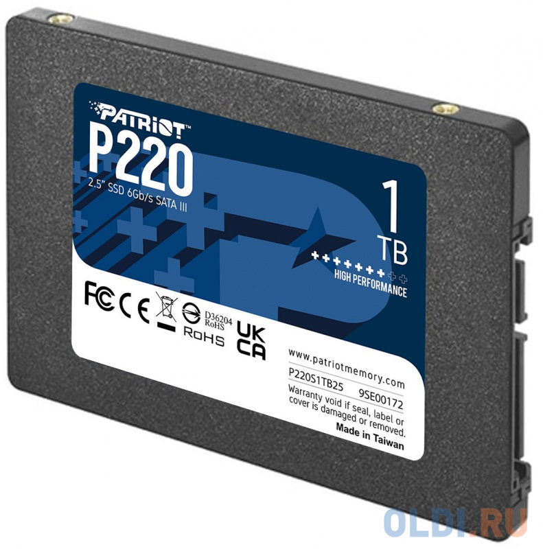 SSD накопитель Patriot P220S1TB25 1 Tb SATA-III фото