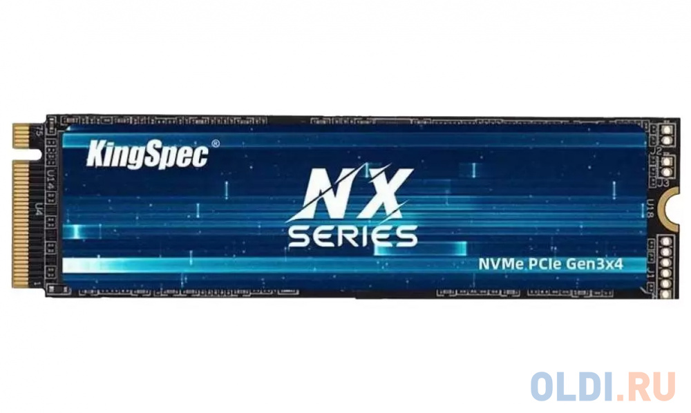 Kingspec SSD NX-256 2280, 256GB, M.2(22x80mm), NVMe, PCIe 3.0 x4, 3D TLC, R/W 3200/1600MB/s, IOPs 380 000/320 000, TBW 250, DWPD 0.89 (3 года) micron ssd 5400 boot 240gb m 2 22x80mm sata3 3d tlc r w 540 290mb s iops 62 000 12 000 tbw 435 dwpd 1 12 мес