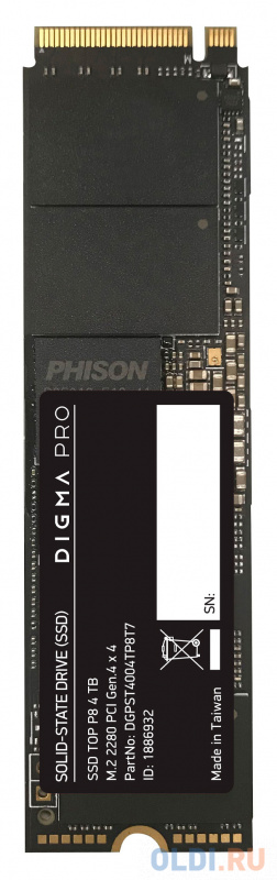 

SSD накопитель Digma Pro Top P8 4 Tb PCI-E 4.0 х4