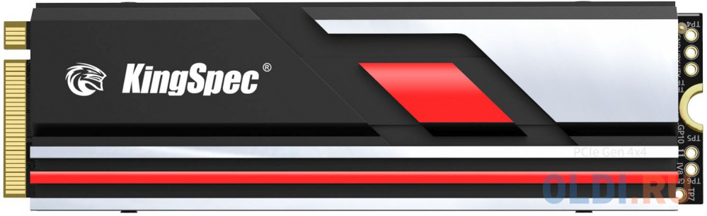 Твердотельный накопитель SSD M.2 KingSpec 2.0Tb XG7000 PRO Series <XG7000-2TB PRO> (PCI-E 4.0 x4, up to 7500/6800MBs, 3D NAND, 1200TBW, NVMe 1.3
