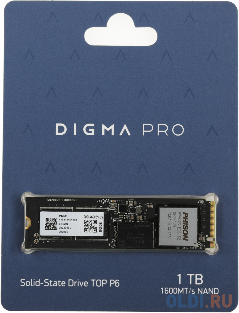 

SSD накопитель Digma Pro Top P6 1 Tb PCI-E 4.0 х4