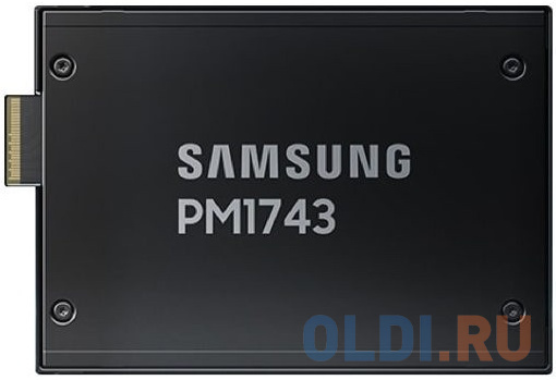 Твердотельный накопитель/ Samsung SSD PM1743, 7680GB, U.3(2.5&quot; 15mm), NVMe, PCIe 5.0 x4 R/W 14000/6000MB/s, IOPs 2 500 000/300 000, TBW 14016, DW