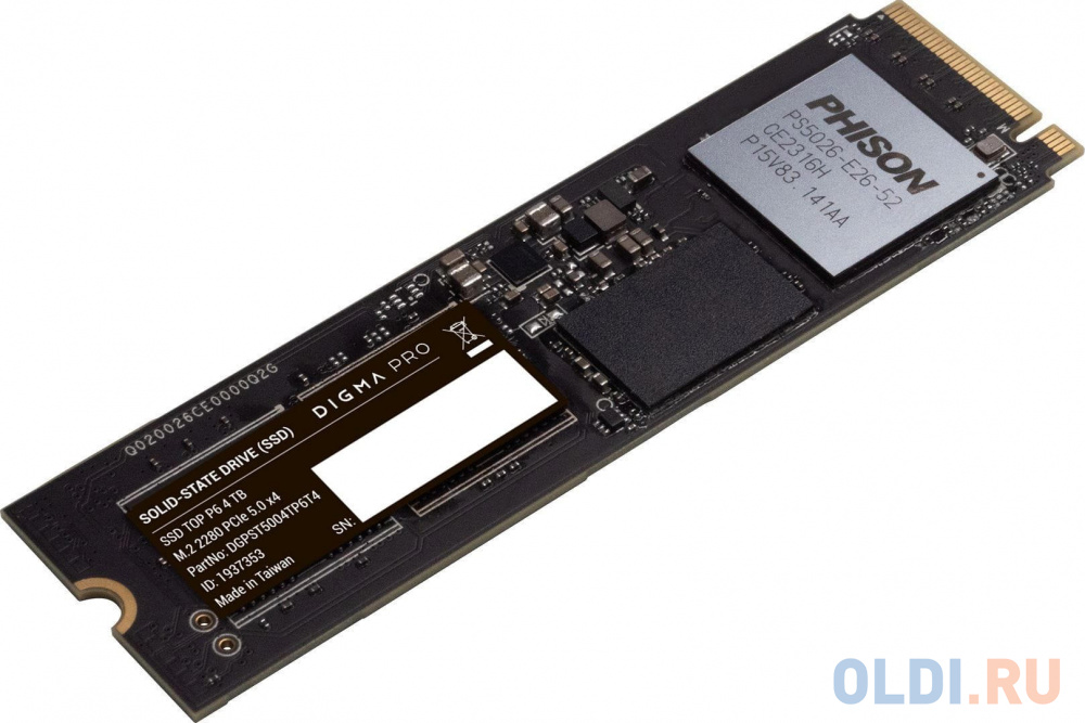 SSD накопитель Digma Pro Top P6 4 Tb PCI-E 4.0 х4