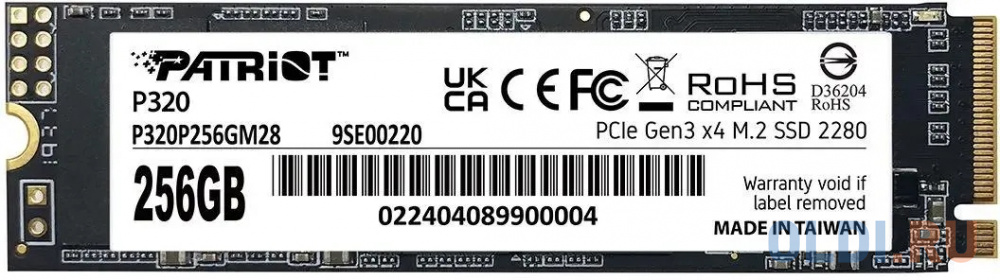 SSD накопитель Patriot P320P256GM28 256 Gb PCI-E 3.0 x4