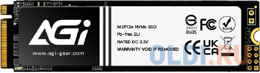

SSD накопитель AGI AI198 512 Gb PCI-E 3.0 x4