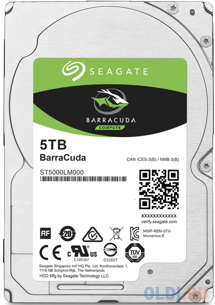     2.5  5Tb 5400rpm 128Mb cache Seagate Mobile Barracuda Guardian SATAIII ST5000LM000