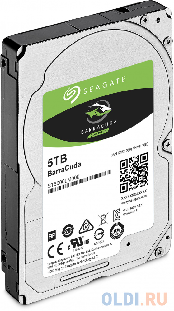 Жесткий диск для ноутбука 2.5" 5Tb 5400rpm 128Mb cache Seagate Mobile Barracuda Guardian SATAIII ST5000LM000 фото