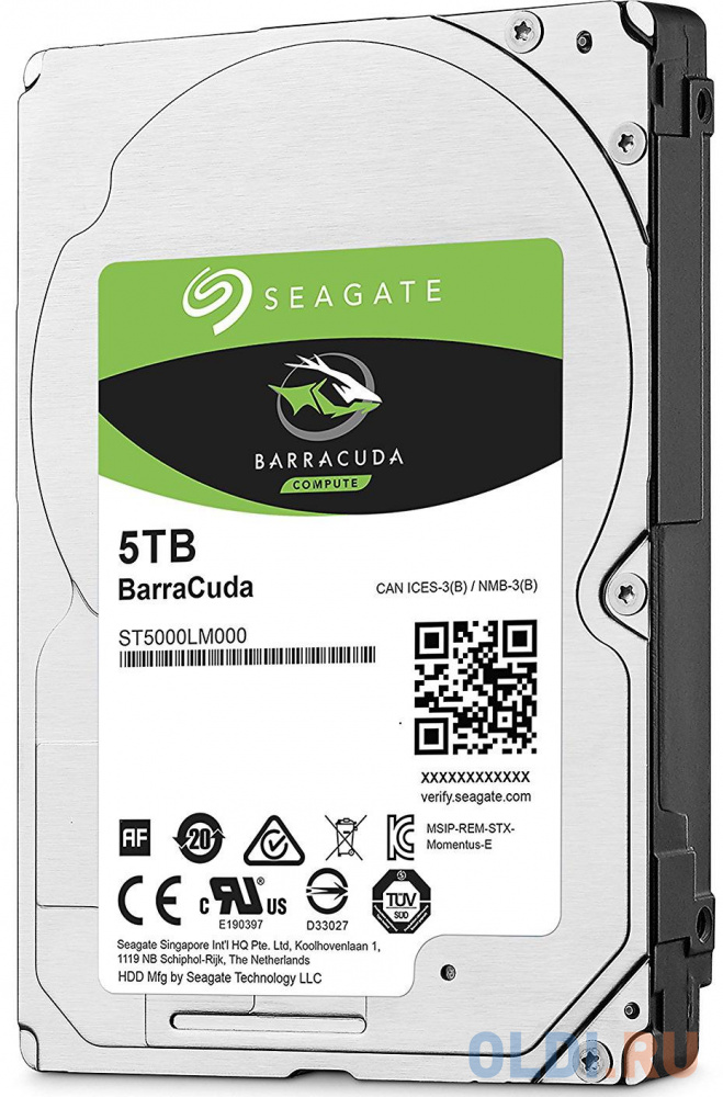 Жесткий диск для ноутбука 2.5" 5Tb 5400rpm 128Mb cache Seagate Mobile Barracuda Guardian SATAIII ST5000LM000 фото