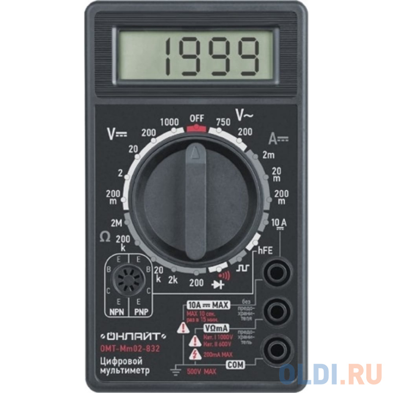 

ОНЛАЙТ Мультиметр OMT-Mm02-832 832 82972