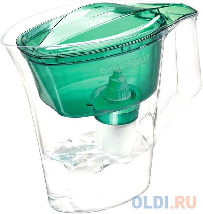 Фильтр-кувшин для очистки воды Барьер "Нова" В442Р00, зеленый, цвет зелёный, размер 27x30x12 см 