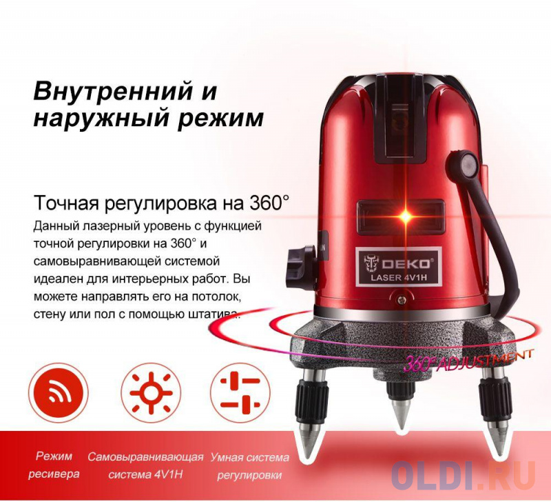 Лазерный уровень Deko LL57 SET1 фото