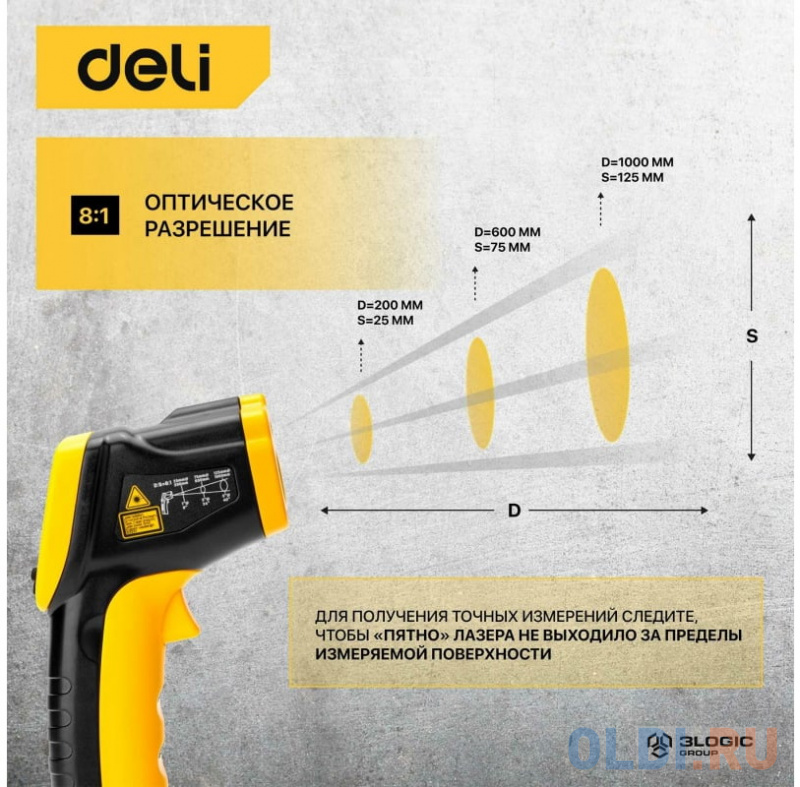 Термодетектор DELI DL333380 фото