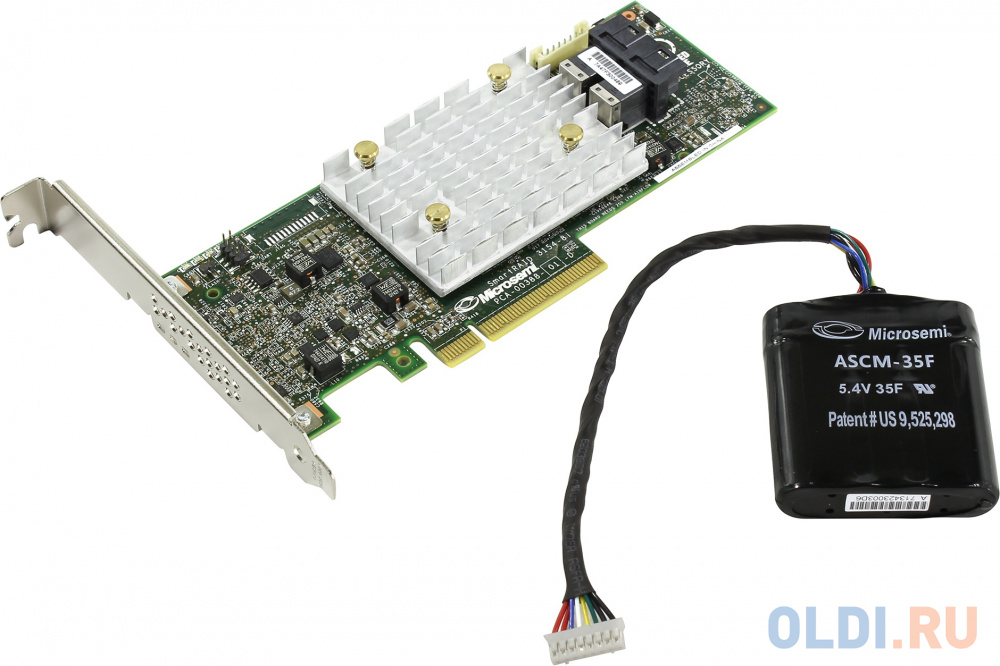 

Microsemi Adaptec SmartRAID 3154-8i Single,8 internal port,PCIe Gen3 ,x8,4 GB DDR4,RAID 0/1/10,RAID 5/6/50/60,FlexConfig,maxCache 4.0