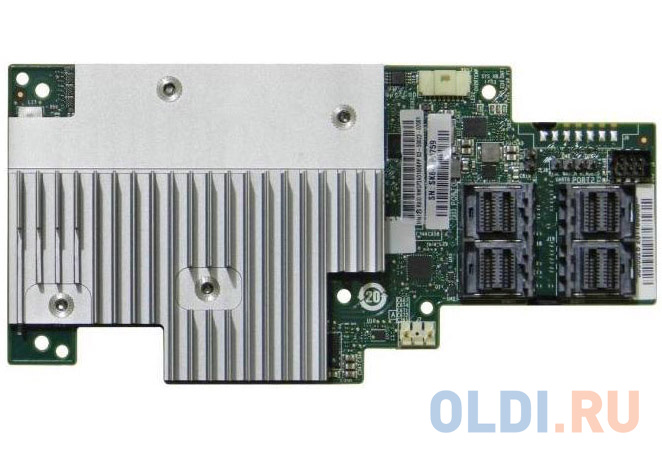 

Intel® RAID Module RMSP3AD160F Tri-mode PCIe/SAS/SATA Full-Featured RAID Mezzanine Module, SAS3516, 16 int. ports PCIe/SAS/SATA, RAID 0, 1, 10, 5, 50, 6, 60 +JBOD, Cache 4GB, SIOM PCIe x8 Gen3