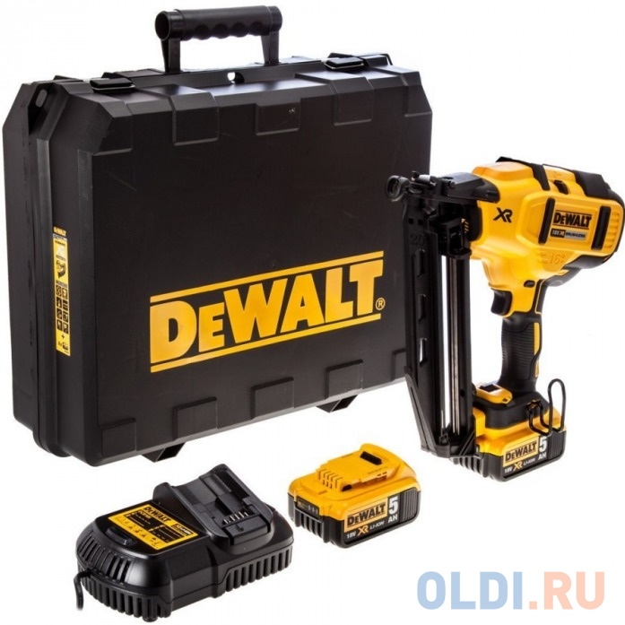 

18.0 В XR бесщеточный шпилькозабиватель,DeWalt DCN660P2-QW наклон обоймы 20°, шпилька 32-63 мм, 16Ga