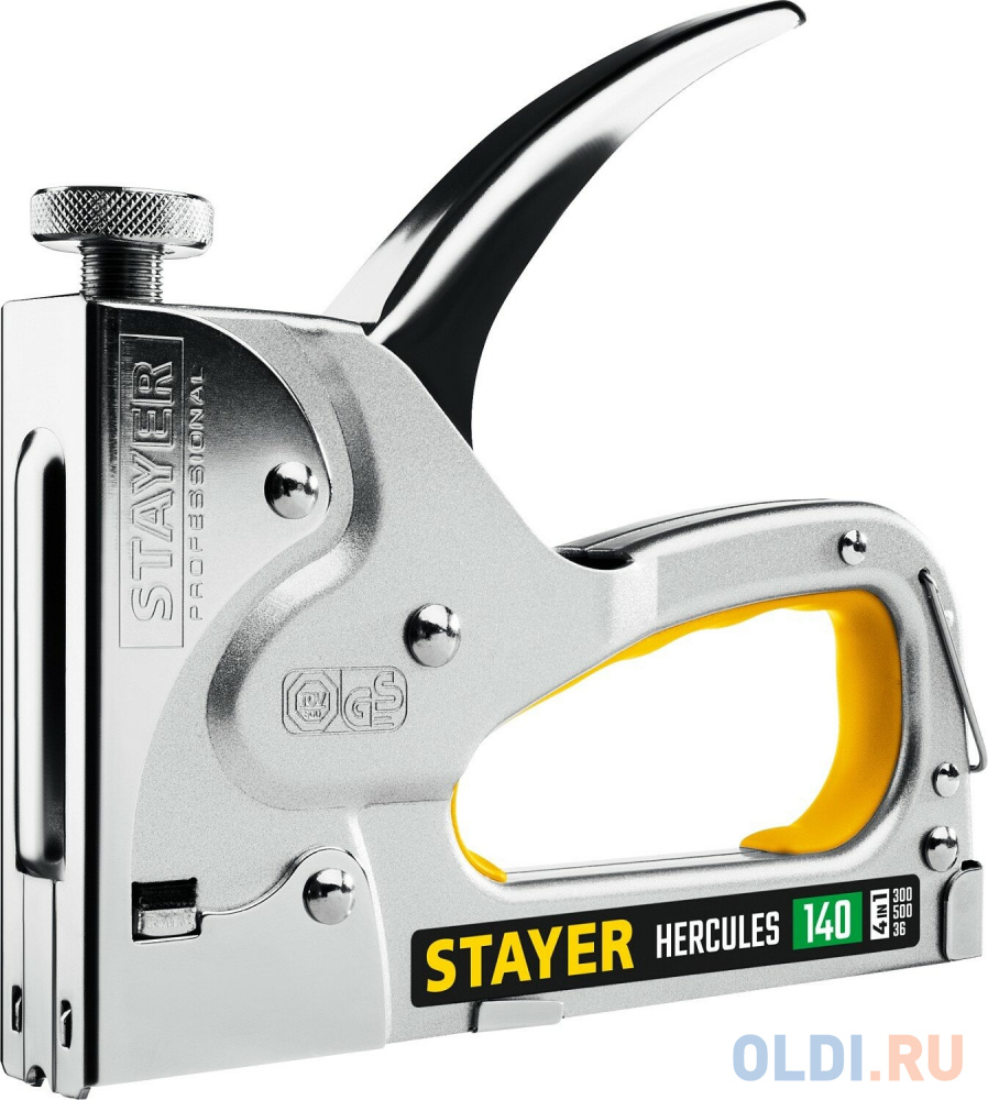 STAYER HERCULES-140 тип 140 (G/11/57) 20GA (6-14 мм)/36/300/500, стальной мощный степлер (31510)