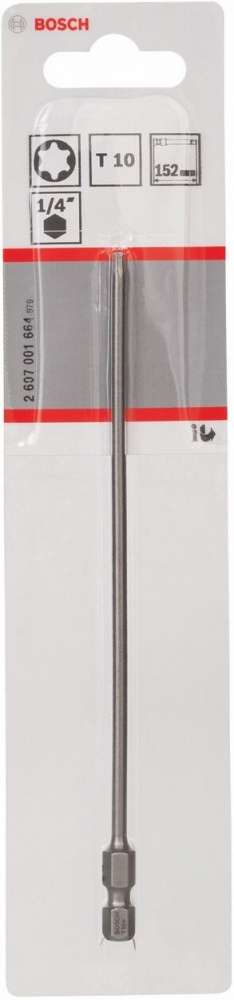 

Бита Bosch 2607001664 152мм TORX T10 XH